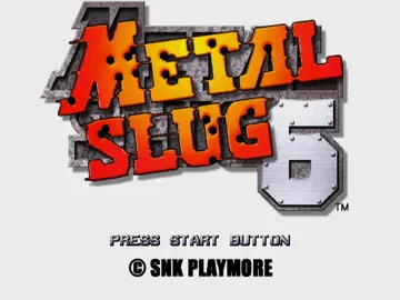 Metal Slug 6 (Japan) screen shot title